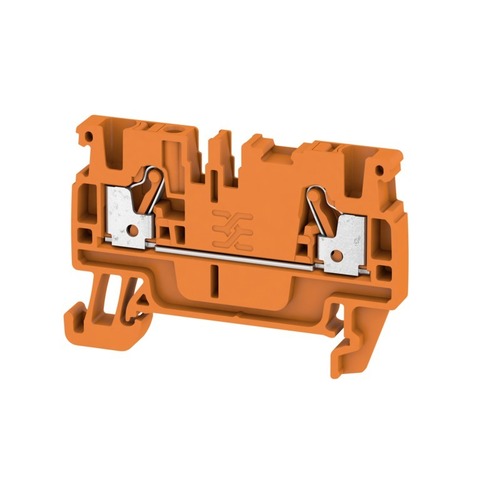 Weidmüller Durchgangs-Reihenklemme PUSH IN, 2.5 mm² A2C 2.5 OR