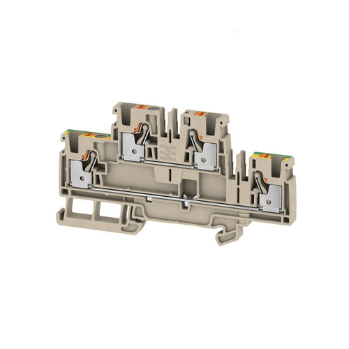 Weidmüller Mehrstock-Reihenklemme PUSH IN, 4 mm² A2T 4 FT-PE