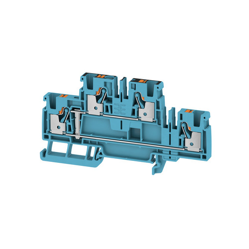Weidmüller Mehrstock-Reihenklemme PUSH IN, 4 mm² A2T 4 VL BL