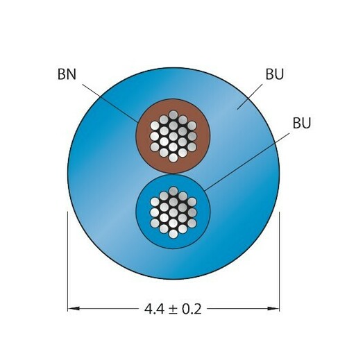 Turck Aktuator- u. Sensorleitung PUR CABLE2X0.50#6626973