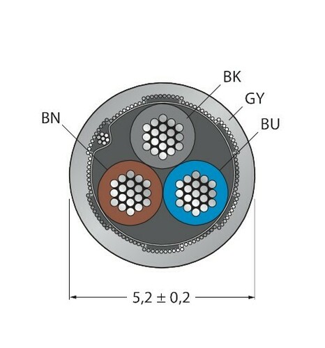 Turck Aktuator- u. Sensorleitung PVC CABLE3X0.34#6628840