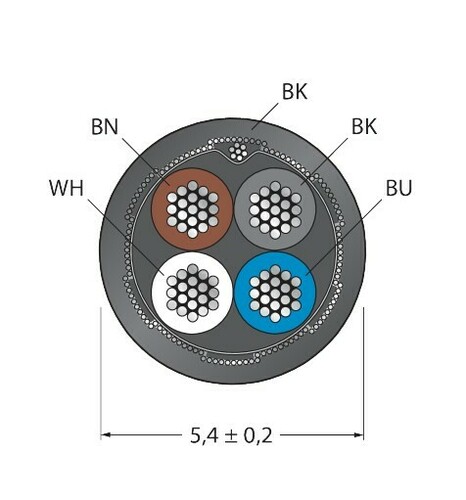 Turck Aktuator- u. Sensorleitung PUR CABLE4X0.34#6630625