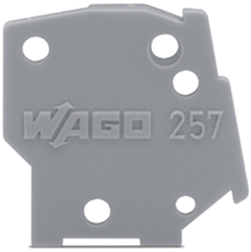 WAGO GmbH & Co. KG Abschlussplatte anrastbar orange 257-600