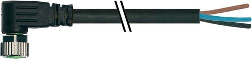 Murrelektronik M8 Buchse gewinkelt 1,5m schwarz 4x0,25qmm 7000-08101-6110150 Murrelektronik M8 Buchse gewinkelt 1,5m schwarz 4x0,25qmm 7000-08101-6110150