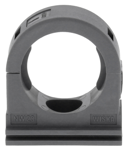 Wiska Wellrohrhalter, Kunststoff NW17, blaugrau BCC-17-BG
