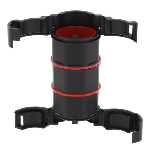Wiska Wellrohradapter, gerade NW10-10, schwarz BFC-10-10-BK