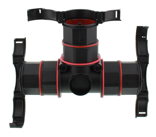 Wiska T-Verbinder für Wellrohre NW29-29-29, schwarz BFT-29-29-29-BK