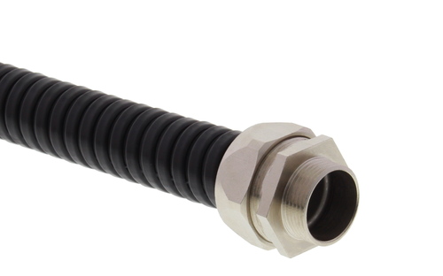 Wiska Schutzschlauch, Stahl verz NW10, schwarz BMCG-PU-C-10-BK