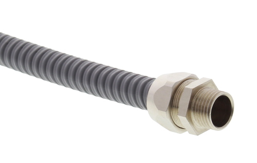 Wiska Schutzschlauch, PVC umm. NW27, lichtgrau BMCG-PVC-C-27-LG