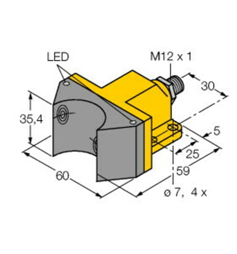 Turck Sensor induktiv NI4DSU352AP4X2H1141