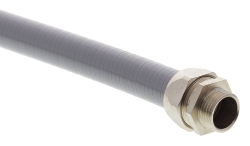 Wiska Schutzschlauch Stahl verz. NW10, lichtgrau BMCG-PVC-S-10-LG-GT