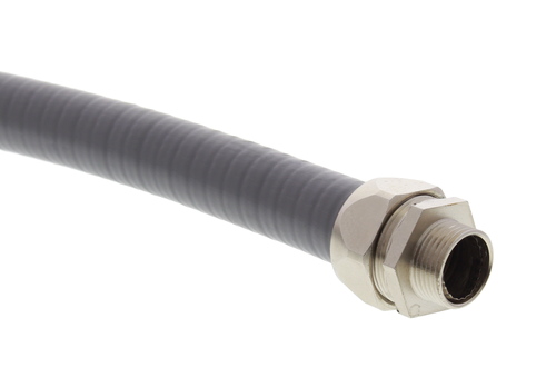 Wiska Schutzschlauch, Stahl verz NW21, lichtgrau BMCG-PVC-S-21-LG