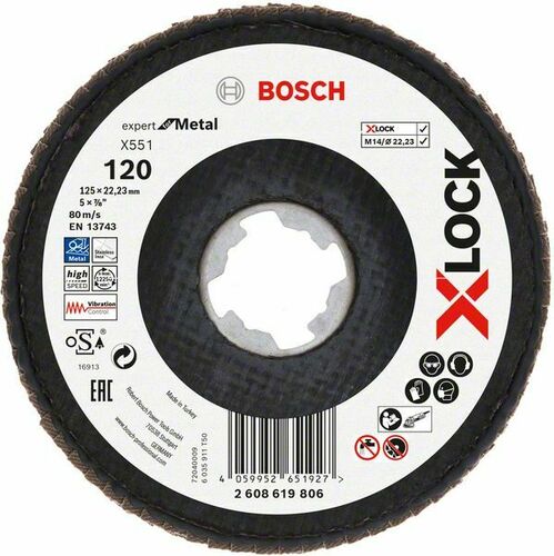 Bosch Power Tools X-LOCK-Fächerschleifer 2608619806 2608619806 (VE10)