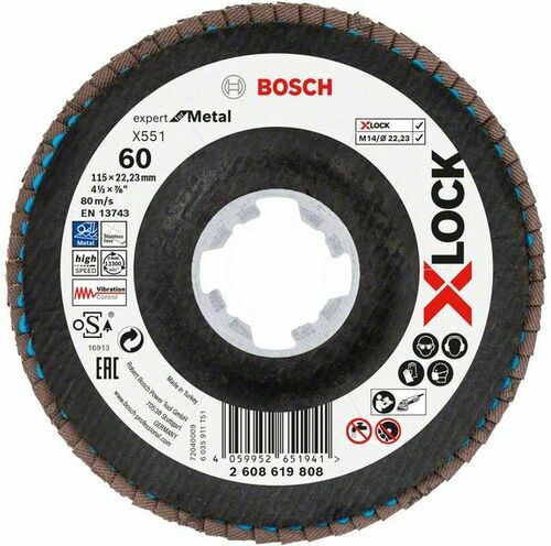 Bosch Power Tools X-LOCK-Fächerschleifer 2608619808 2608619808 (VE10)