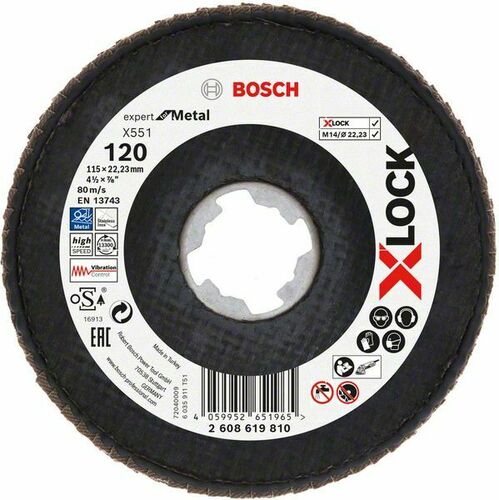 Bosch Power Tools X-LOCK-Fächerschleifer 2608619810 2608619810 (VE10)