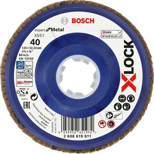Bosch Power Tools X-LOCK-Fächerschleifer 2608619811 2608619811 (VE10)