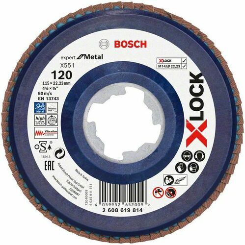 Bosch Power Tools X-LOCK-Fächerschleifer 2608619814 2608619814 (VE10)