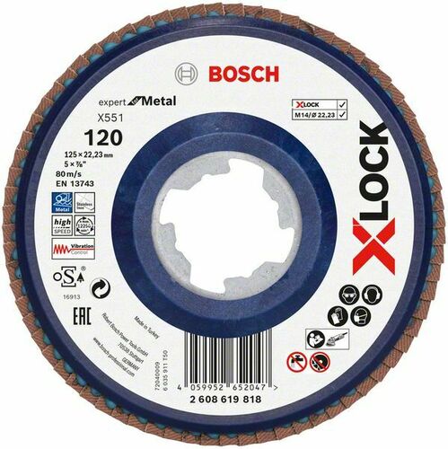 Bosch Power Tools X-LOCK-Fächerschleifer 2608619818 2608619818 (VE10)