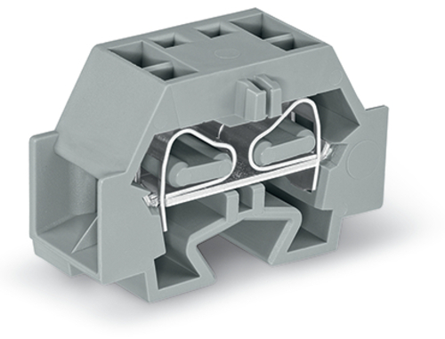 WAGO GmbH & Co. KG 4-Leiter-Klemme o. Drücker mit Rastfuß,grau 262-341