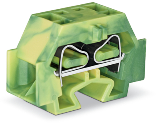 WAGO GmbH & Co. KG 4-Leiter-Klemme o. Drücker Rastfuß,grün-gelb 262-357