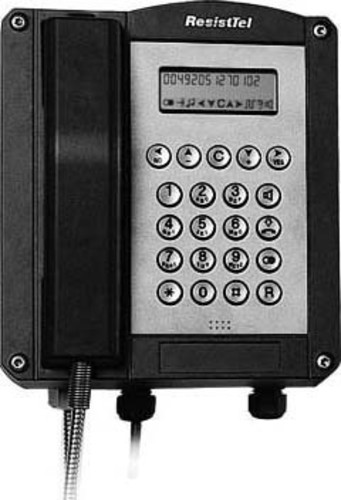 FHF Funke+Huster Telefon wetterfest, schwarz ResistTel #11264301