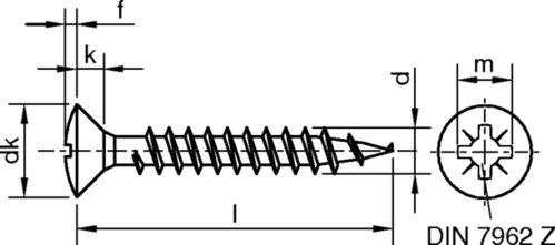 Dresselhaus JD-79 Spanplattenschraube Linsensenkkopf-Z 1140/001/05 3,5x16 Dresselhaus JD-79 Spanplattenschraube Linsensenkkopf-Z 1140/001/05 3,5x16