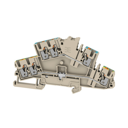 Weidmüller Klemme PUSH IN, 2.5 mm² A2T 2.5 3C N-PE