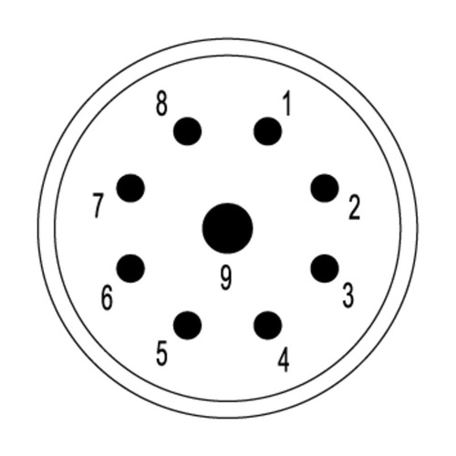 Weidmüller Stifteinsatz M23, 9-polig SAI-M23-SE-9