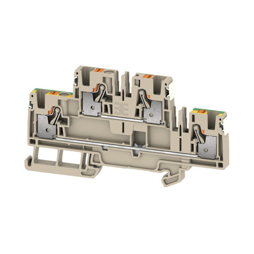Weidmüller Klemme PUSH IN, 4 mm² A2T 4 FT-PE DL