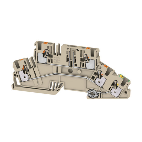 Weidmüller Klemme PUSH IN, 4 mm² A2T4DT-FT-PEW/ODTLV