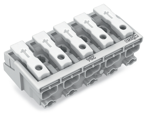 WAGO GmbH & Co. KG Leuchtenanschlussklemme ohne PE-Kontakt,weiß 294-4005