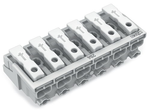 WAGO GmbH & Co. KG Leuchtenanschlussklemme ohne PE-Kontakt,weiß 294-4006