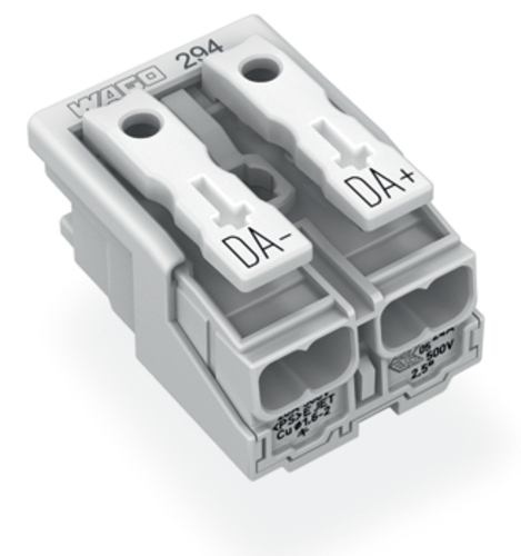 WAGO GmbH & Co. KG Leuchtenanschlussklemme ohne PE-Kontakt,weiß 294-4032