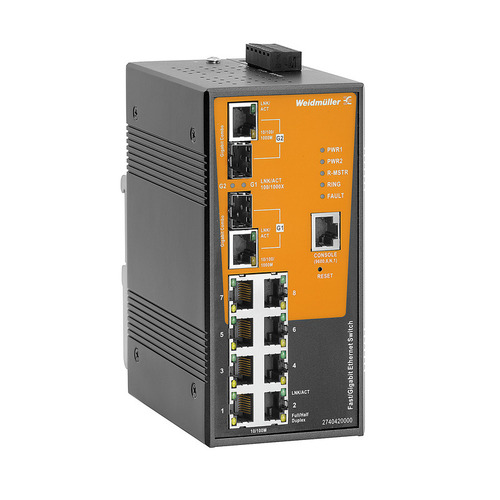 Weidmüller Netzwerk-Switch 8x RJ45, 2x Kombi IE-SW-AL10M-8TX-2GC