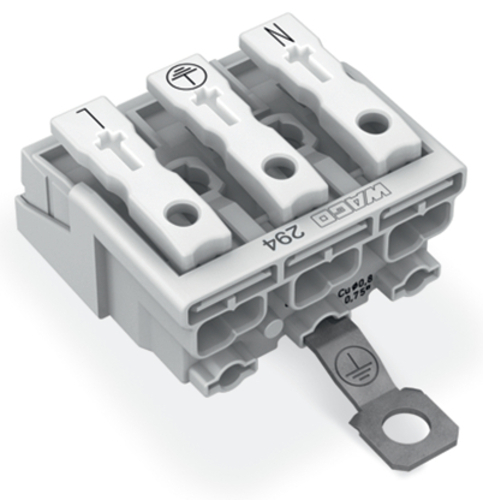 WAGO GmbH & Co. KG Leuchtenanschlussklemme PE-Schraubkontakt,ws 294-4413