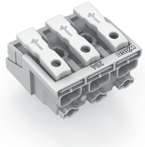 WAGO GmbH & Co. KG Leuchtenanschlussklemme ohne PE-Kontakt,weiß 294-5003