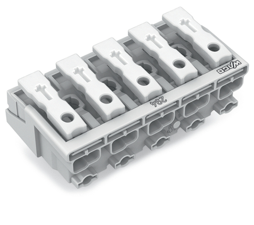 WAGO GmbH & Co. KG Leuchtenanschlussklemme ohne PE-Kontakt,weiß 294-5005
