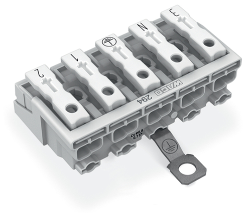 WAGO GmbH & Co. KG Leuchtenanschlussklemme PE-Schraubkontakt,ws 294-5455