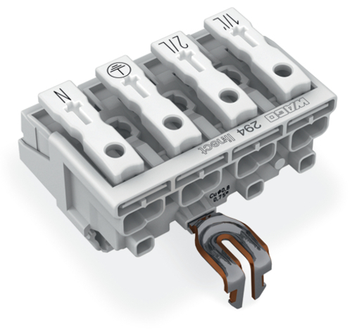 WAGO GmbH & Co. KG Leuchtenanschlussklemme für Linect,weiß 294-8224
