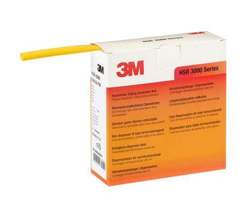 3M Deutschland Warmschrumpfschlauch Rolle 6/2 mm, gelb, dünnw. HSR 3000 6/2 ye