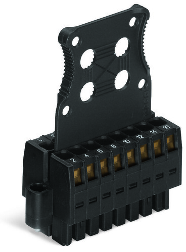 WAGO GmbH & Co. KG 1-LeiterFederleiste2reihig CAGECLAMP 1,5mm²,sw 713-1108/107-9037/03