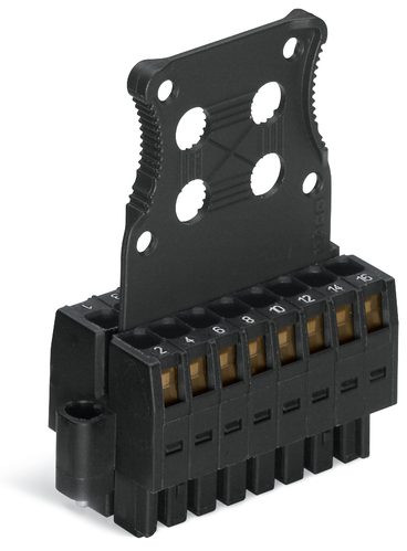 WAGO GmbH & Co. KG 1-LeiterFederleiste2reihig CAGECLAMP 1,5mm²,sw 713-1111/107-9037/03