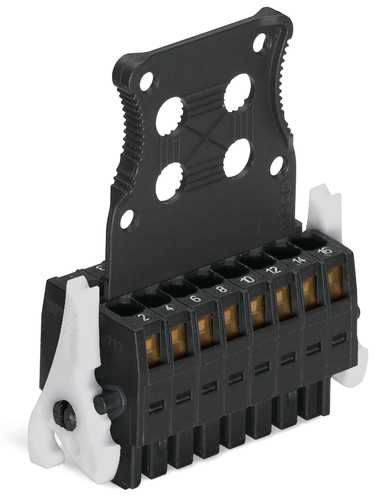 WAGO GmbH & Co. KG 1-LeiterFederleiste2reihig CAGECLAMP 1,5mm²,sw 713-1112/037-9037/03