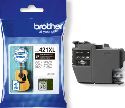 Brother Tintenpatrone schwarz LC-421XLBK