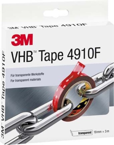 3M Deutschland Klebeband doppelseitig 19mmx3m,transparent 4910F193