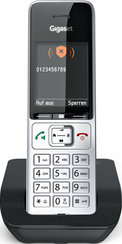 Gigaset DECT Telefon silver-black Comfort 500