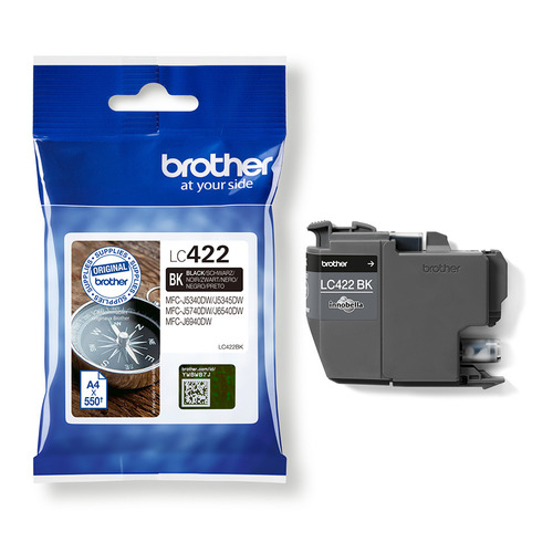 Brother Tintenpatrone schwarz LC-422BK