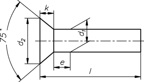Dresselhaus Senkniet St DIN661 1574/000/01 4x8 Dresselhaus Senkniet St DIN661 1574/000/01 4x8