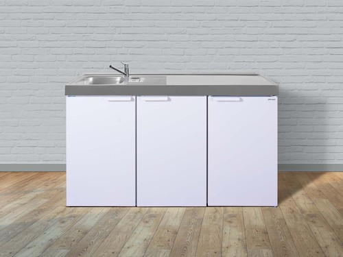 Stengel Miniküche Kitchenline weiß MK150KSKSliBre