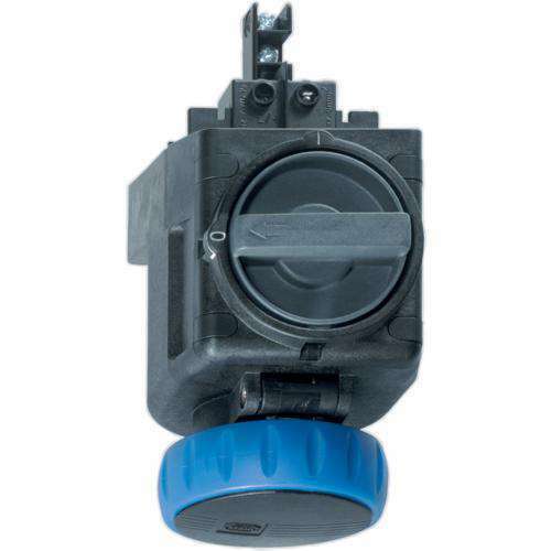 Stahl Flanschsteckdose 16 A blau 9h 8570/15-509-S#272850